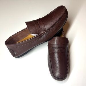 Marc Joseph New York Men’s Brown Slip On Penny Loafers Size- 10.5